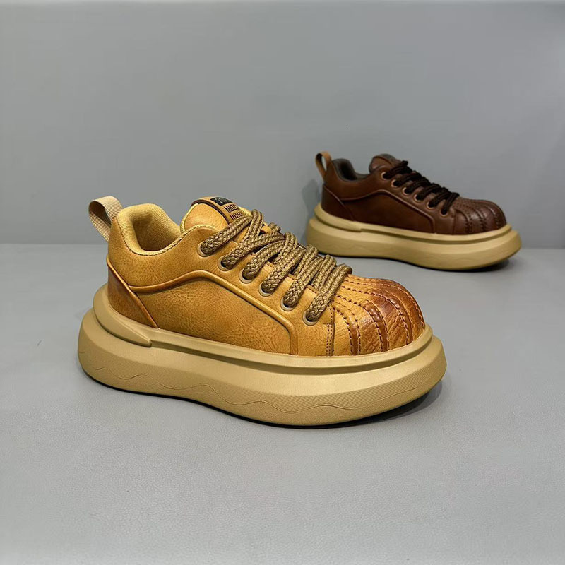 autumn Designer shoes 2025 new model, thick-soled sneakers, fashionable shell-toe trendy shoes, sporty men's casual dad Casual shoes shoes