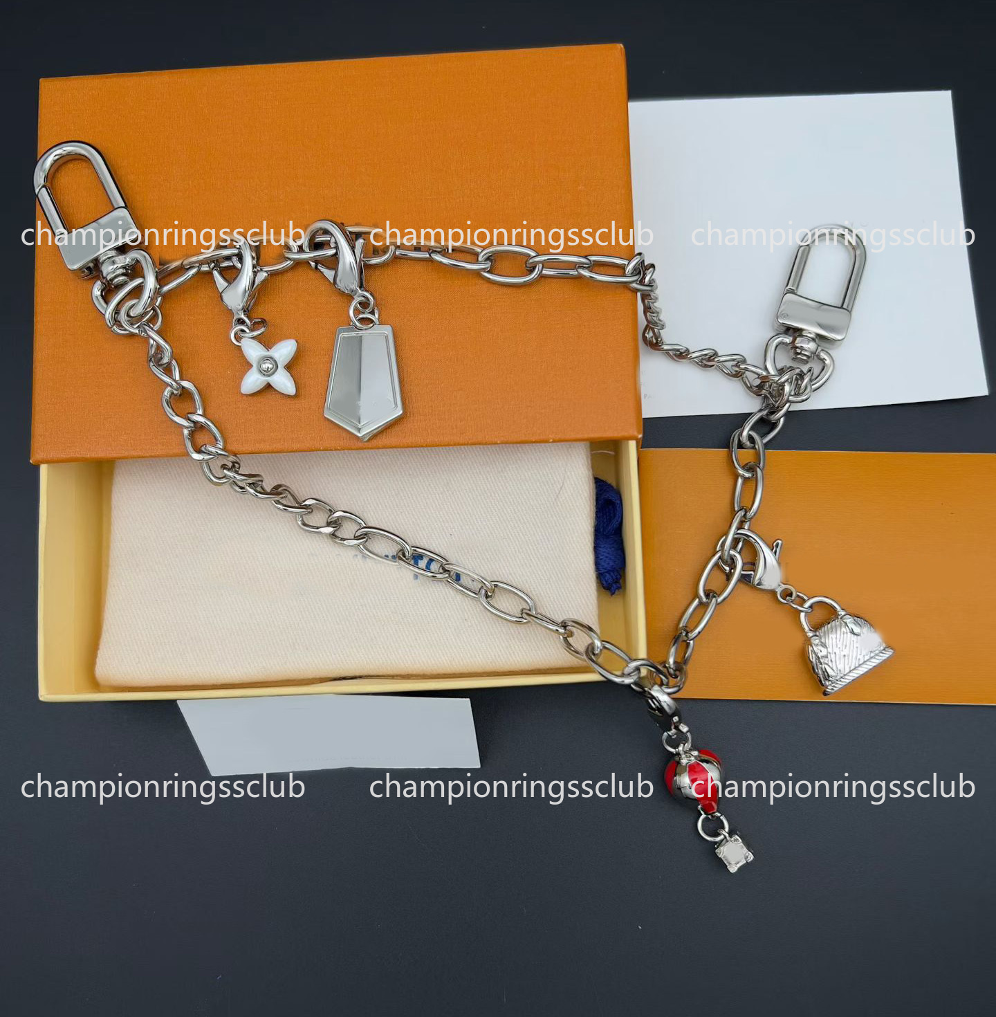 Classic Designer Keychain Lanyard Luxury Card Bag Charm Balloon Pendant Purse Car Keychain Keyring For Women Men Designer Jewelry Bag Accessory Coup