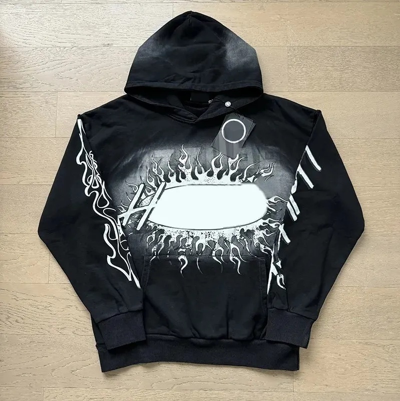 Hell Stare hoodie High Quality Mens Designer Trendy Letter Graphics Printed Loose Casual Pullover Cotton Long Sleeve Fashion Uniex Streetwear Hip Ho