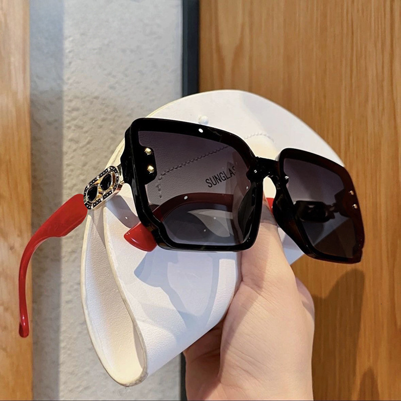 New Style For Women Trending European And American Cross-Border Sunglasses Square Large Frame Women's Glasses High-End