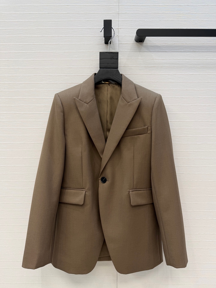 2026 Autumn Solid Color Panelled Blazers Long Sleeve Notched-Lapel Buttons Single-Breasted Outwear Coats WS6S20 Haute Couture Check Size Chart Pleas