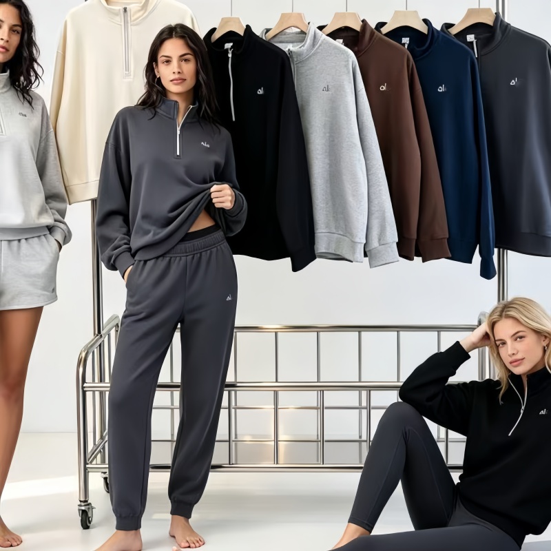 Womens Yoga Hoodies tracksuit women Sweatshirt Sports Brand Hooded Sweatshirts Designer Luxury Sports Pure Cotton Letter Mens Black White Sweatshirt