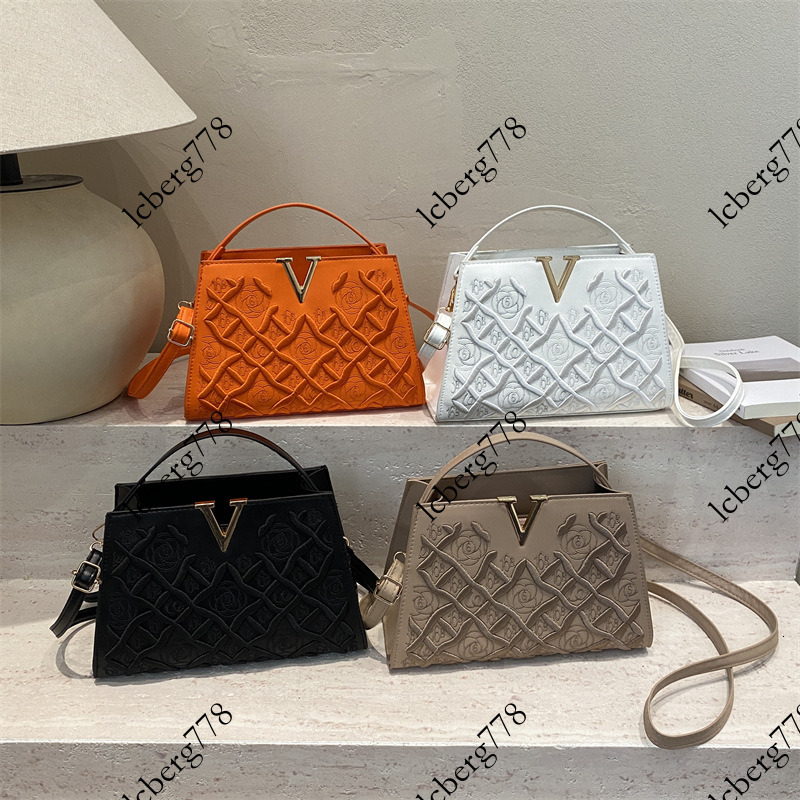designer Heavy embroidery handbag for women high end fashion versatile shoulder bag new trendy cross border crossbody bag