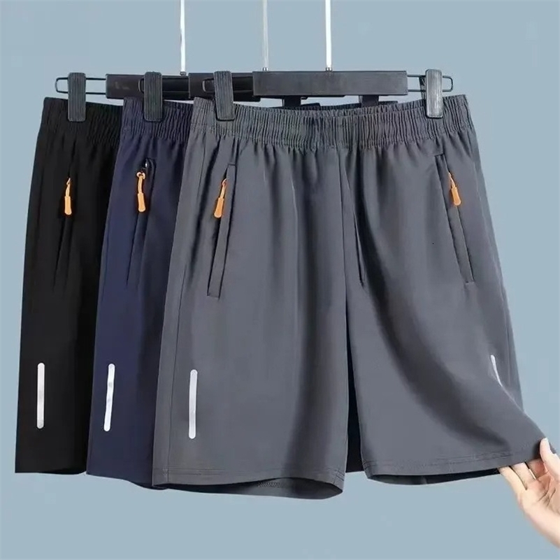 Summer Men Shorts Ice Silk Running Gym Sport Shorts Quick Dry Breathable Beach Short Pant Fitness Jogging Cool Casual Sportswear 260920