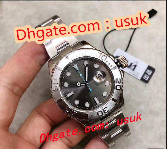 U1 Factory Mens Watch New Yacht Classic 40mm Grey Dial 126622 126621 ST9 Steel Watches Automatic Mechanical Sapphire Glass Men's Wristwatches