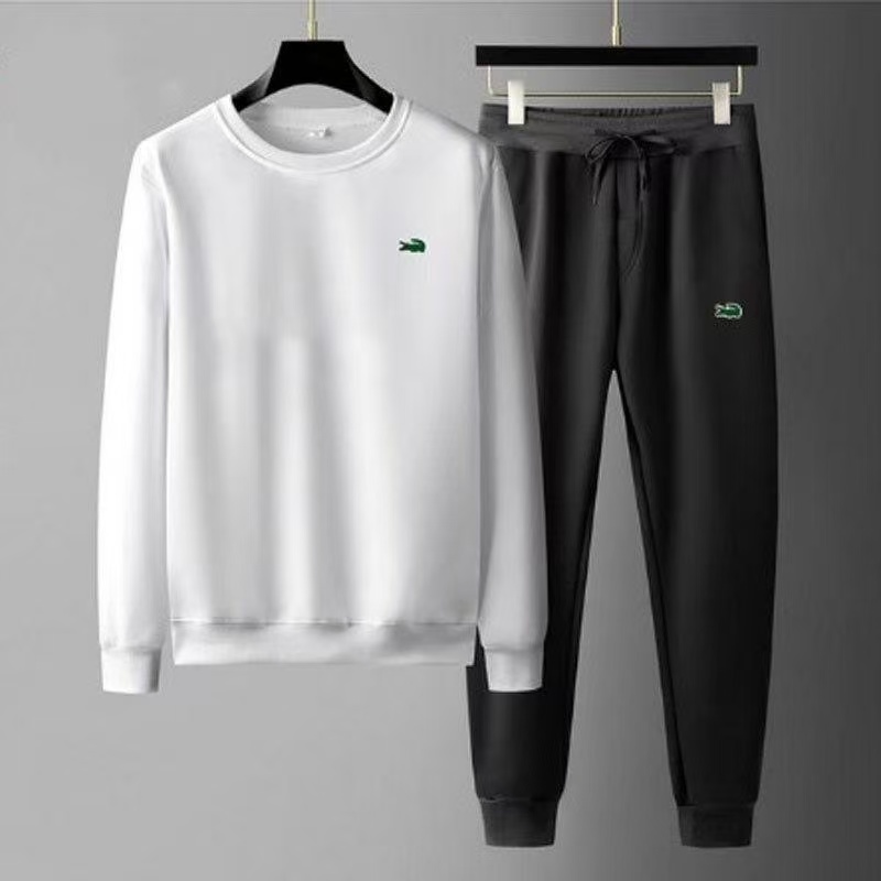 Men's Tracksuits New Cross-border Casual Round-neck Sweatshirt and Pants Fashionable Jogging Sportswear Men's Set Wholesale