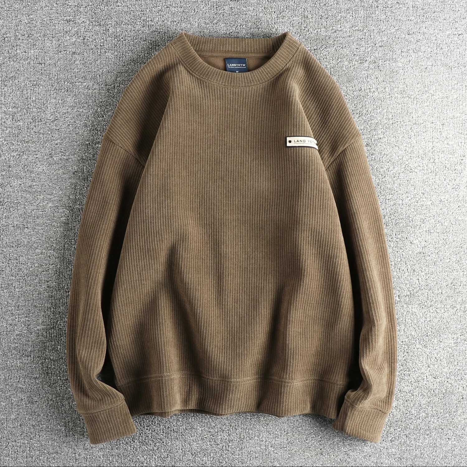 Men's Hoodies Sweatshirts Casual retro trend plus fleece thickened hoodie men comfortable straight version warm long sleeve X260919