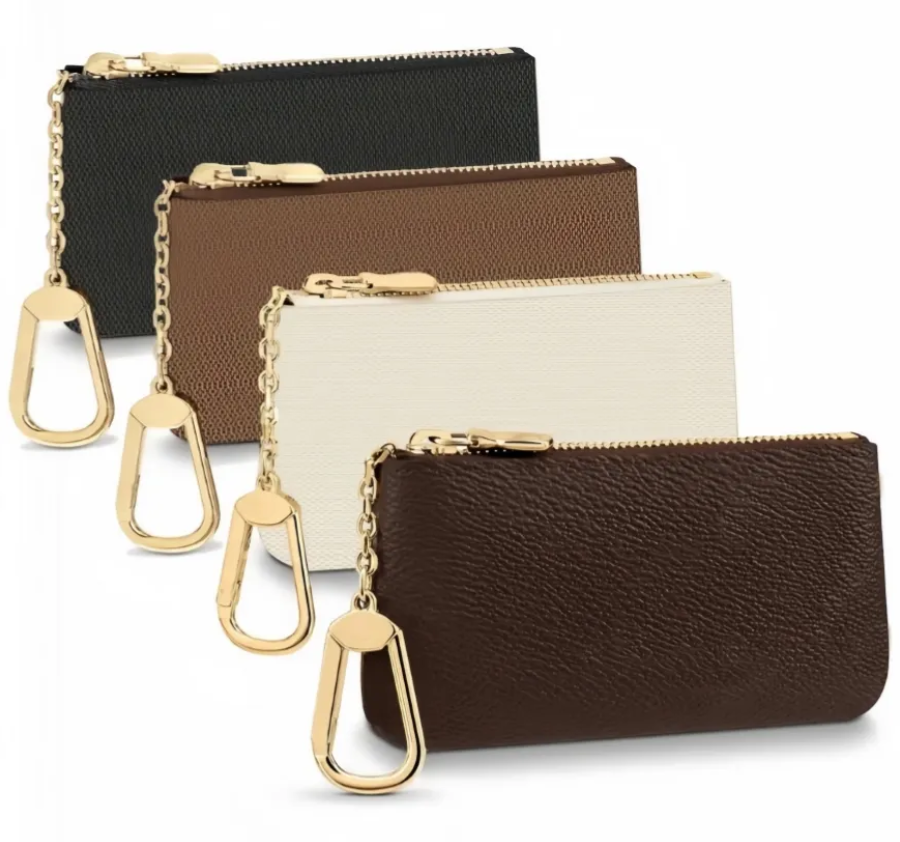 10A Denim Blue discount price Special 4 colors Key Pouch Zip Wallet Coin Leather Wallets Women designer purse 62650 with box Black flowerTop quality