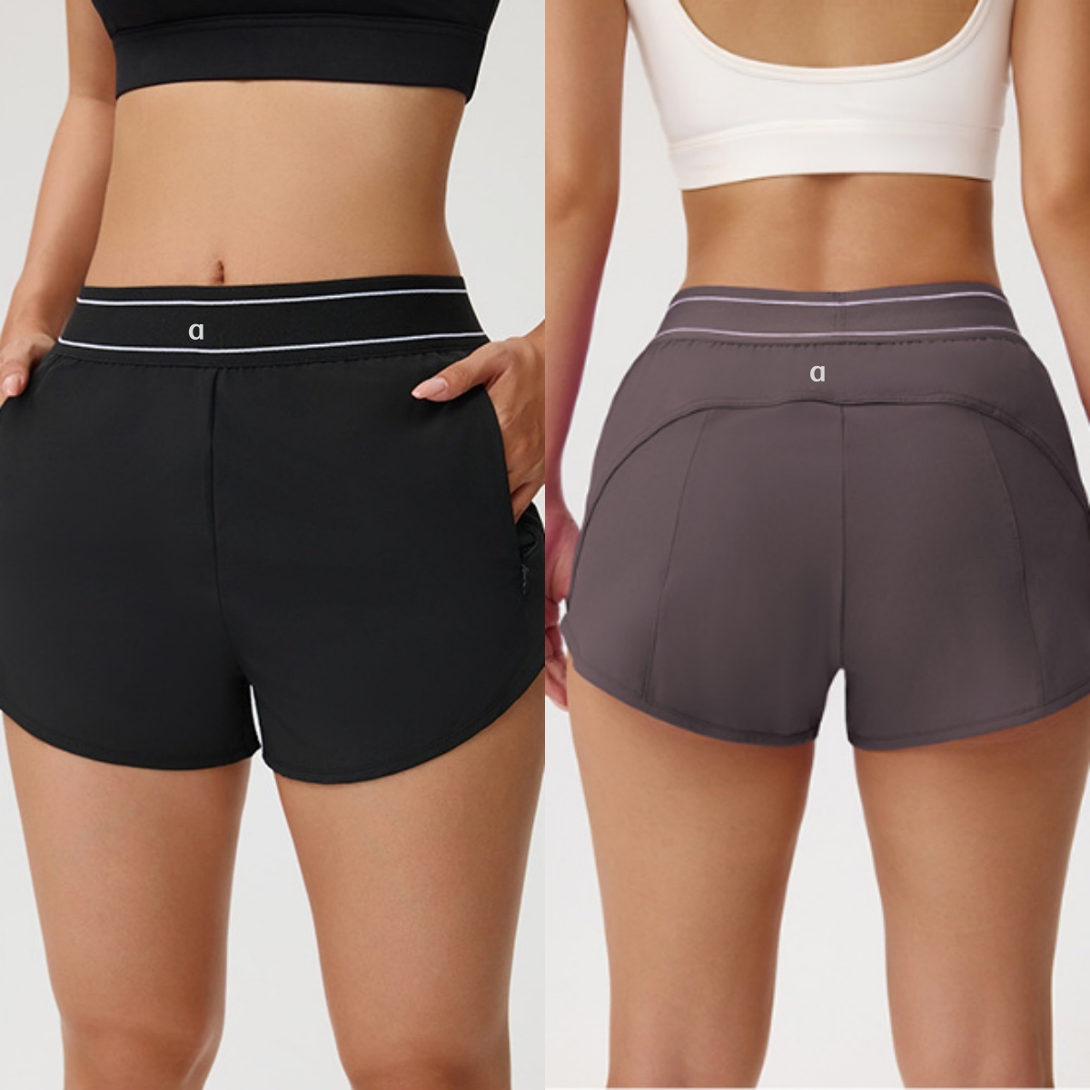 2347A Short de sport d'été léger et Durable, Faux bas de Sport deux pièces à séchage rapide, vêtements de gymnastique, Shorts de Yoga pour femmes