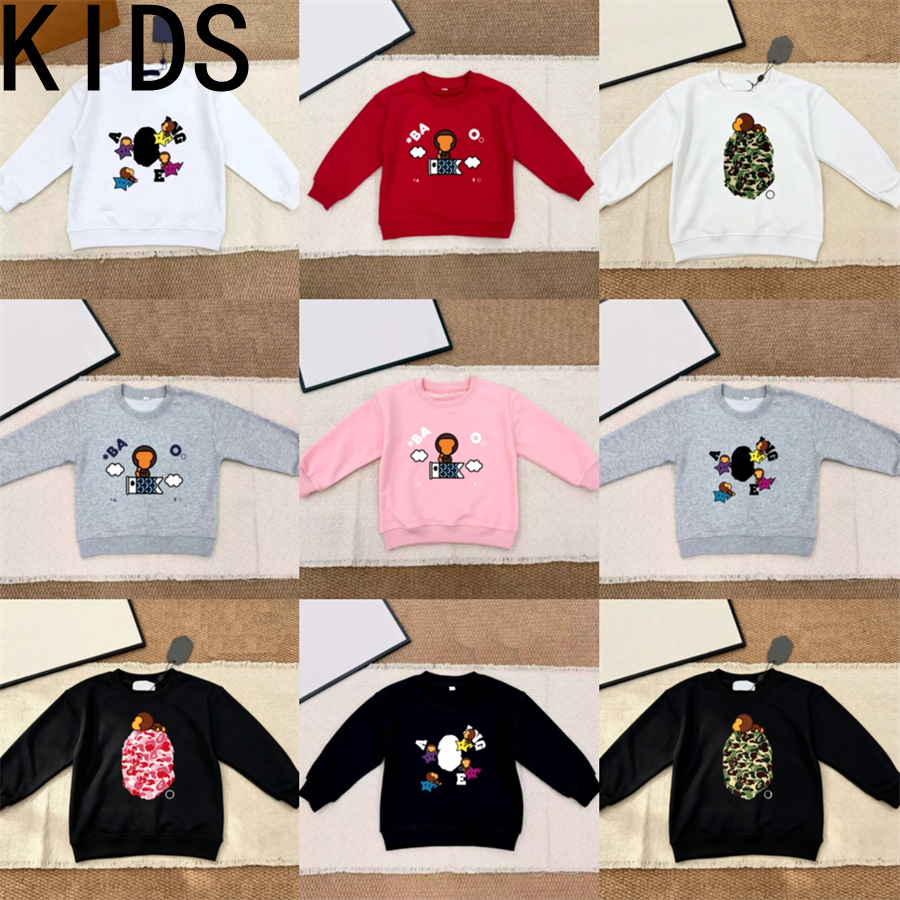 kids designer clothes girl boys bappehoodie luxury baby milos hoodies children Casual Letter Print pullover sweatshirt Crew Neck cotton leisure spor
