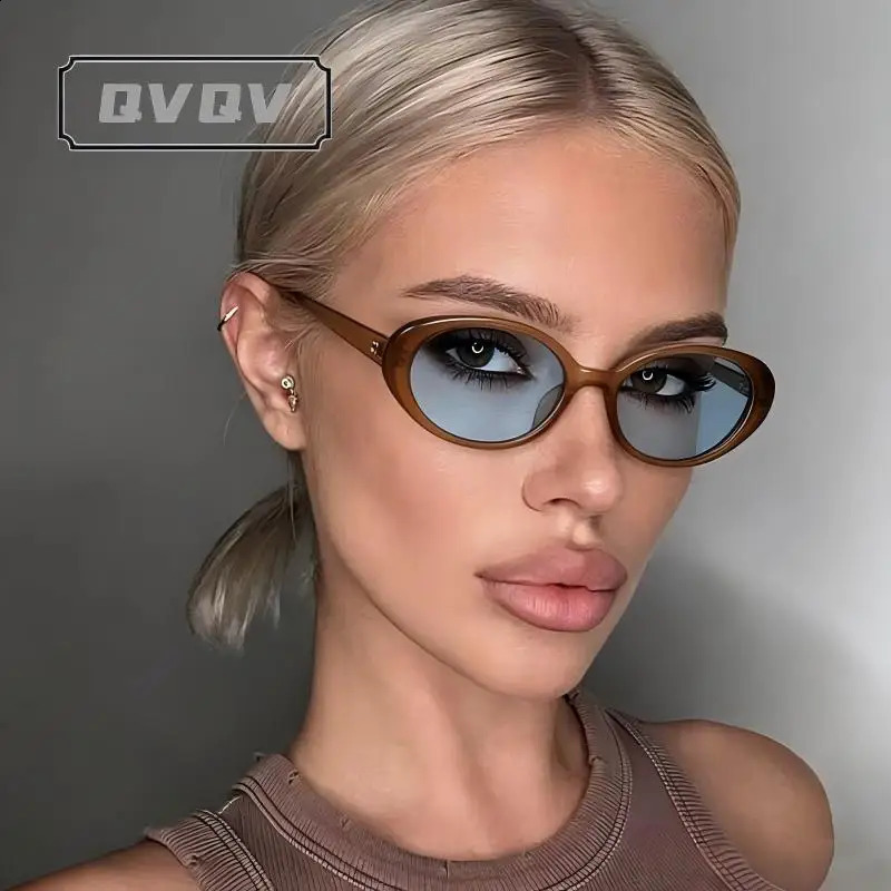 Occhiali da sole ovali piccoli vintage per donna Occhiali da sole Brane n Occhiali da sole femminili retrò punk da uomo Occhiali da sole alla moda a
