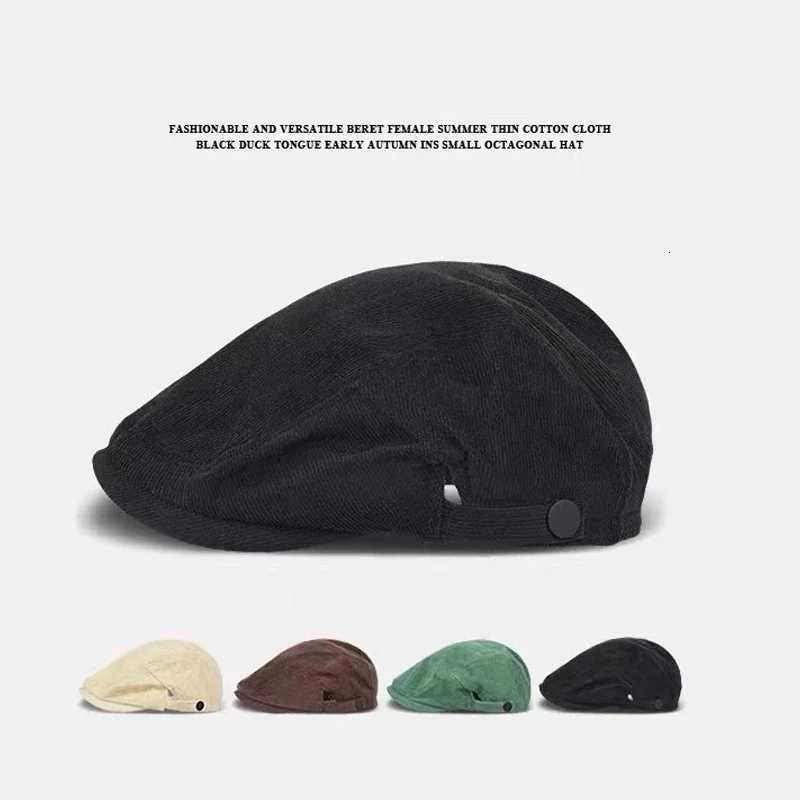 Cotton Berets 64cm Large size Solid Newsboy Caps Men Berets Painter Cap Spring Winter Berets Hat For Men Women Retro England Hat Visors N260919