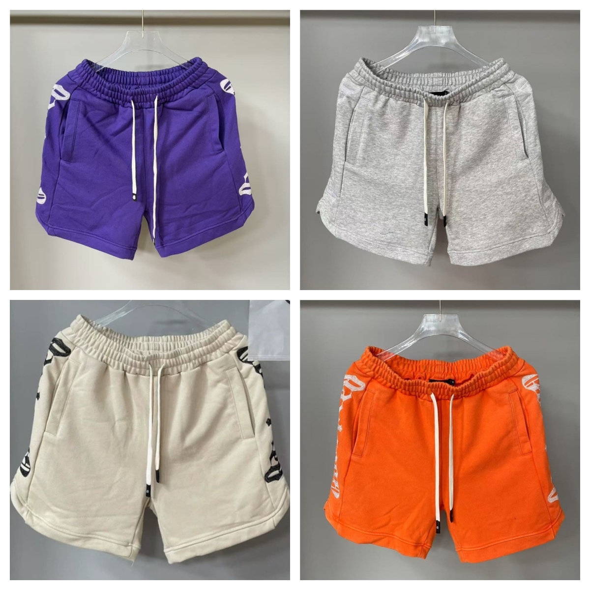 American High Street Summer Sport Casual Wash Cotton Drawstring Men's Casual Shorts