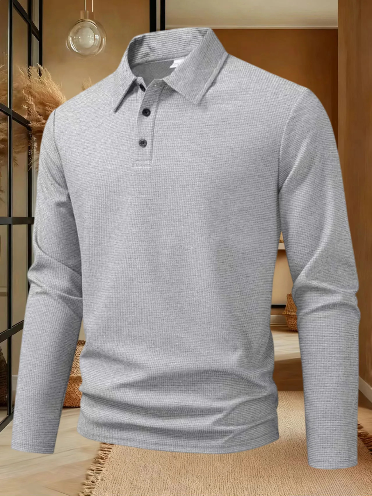 2026 Mens Business Casual Long Sleeve Polo Tshirt Summer Comfortable Breathable Top male fFormal Occasions 260920