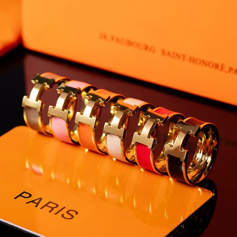 Bague en or 18 carats de marque H, tenue décontractée, haute qualité, bijoux de styliste en émail multi-styles exquis pour femmes