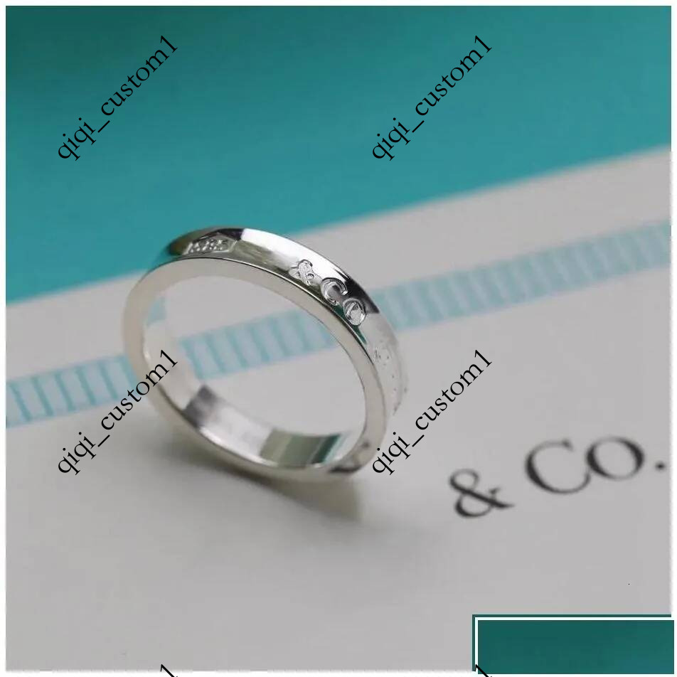 Rings Designer Band Ring For Women Men 1837 Jewelry Sterg Sier High Quality Fashion Trend Couple Anniversary Gift Miheee E7b7