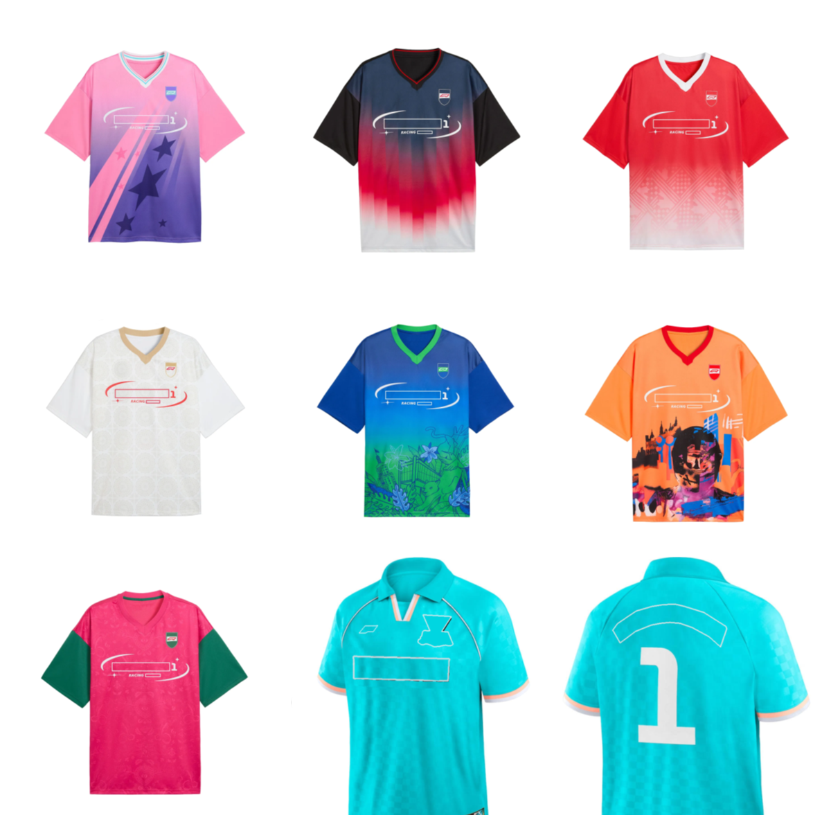 F1 unisex quick drying jersey T-shirt, summer sports top, gradient racing theme printed car racing pattern printed fan T-shirt plus size racing top