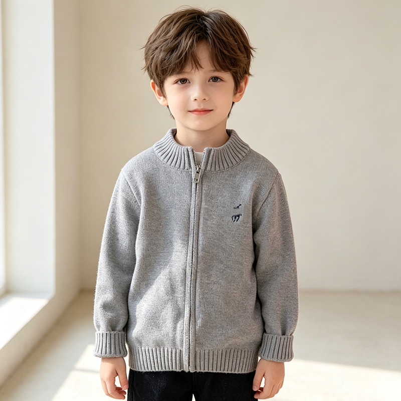 Winter Luxury Designer Kids Boy Girl Polo Sweaters Solid Sweaters Coats School Uniform Outdoor Skiing Childrens Tops Are Suitable For 100-140cm