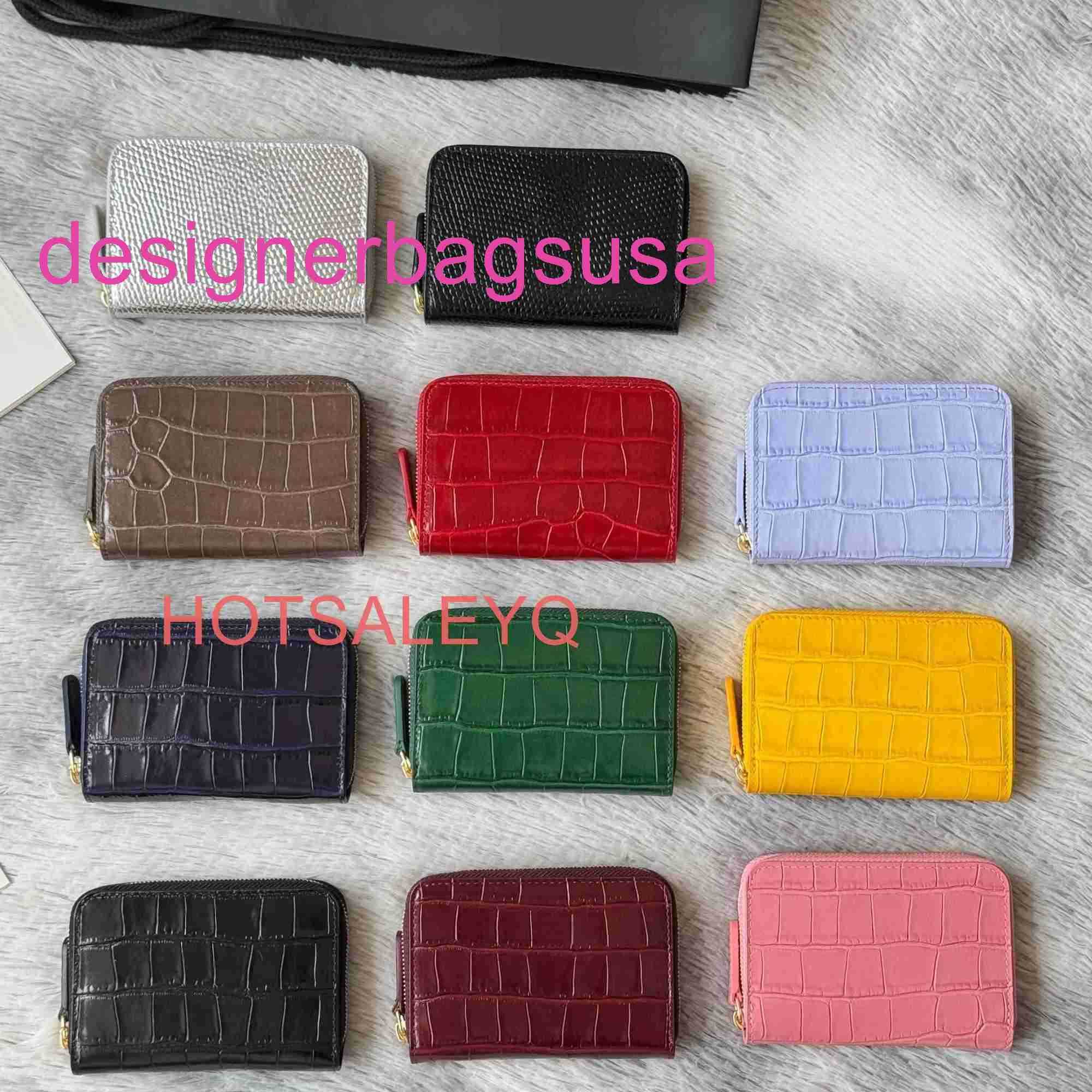 Luxury Designer Bag 26B New Lizard-patterned Leather Short Wallet Zipper Multiple Card Slots Sophisticated Perfect For Holding Bank Cards Yqtgood