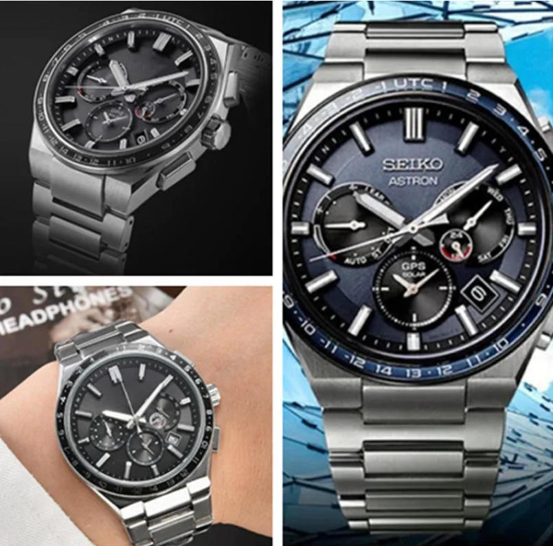 ASTRON GPS SEIKOity Pass Dial Tester Men Wristwatch Iced Out Stainless Steel Buss Down Custom Watch Brand trend super nice quartz watch for men