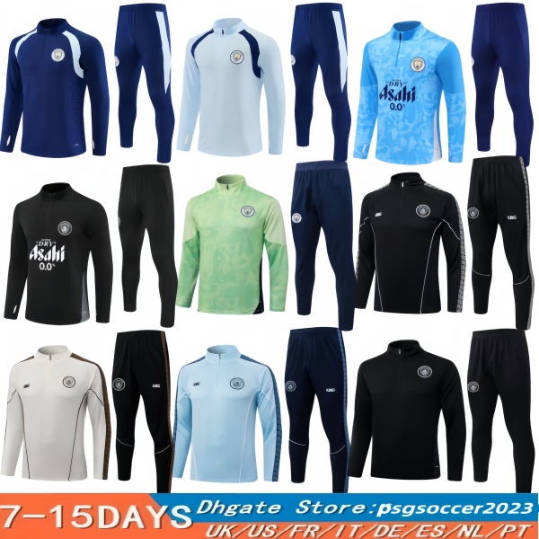 2026 2027 mans tracksuit Citys HAALAND half zip Training Suit MEN Kids 26 27 Long sleeve Sportswear Football 25/26 Boys girls Survatment Foot chanda