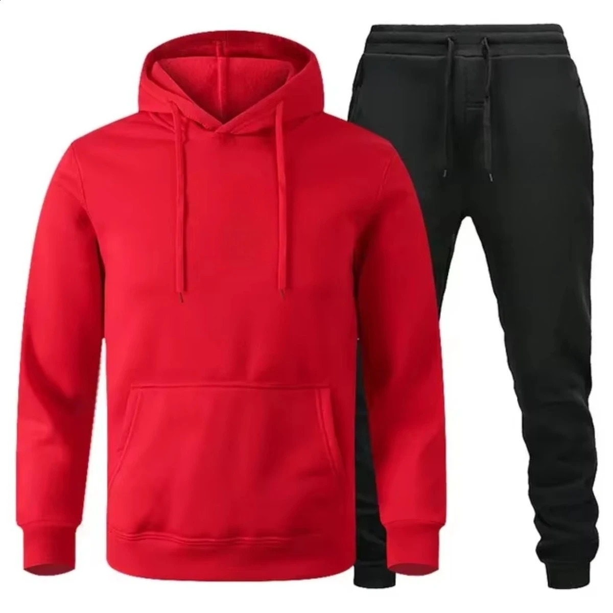 2025 Autumn/Winter Cotton Men's Jogging Fitness Sportswear Set Fashionable Long-sleeved Sweatshirt Casual Pants 2-piece Set 260920