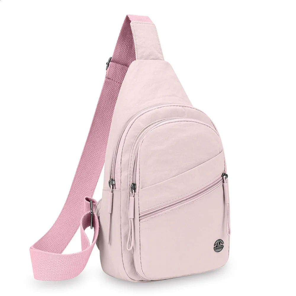 Durable Large Capacity Crossbody Bag Spacious Waterproof Shoulder Bag Lightweight Solid Color Messenger Bag Korean Style 260918