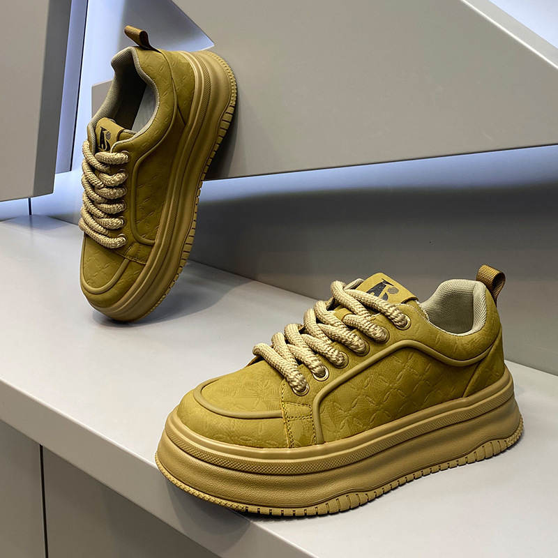 men's 2025 Designer shoes autumn new fashion Casual shoes versatile thick-soled low-top lace-up sneakers popular casual shoes