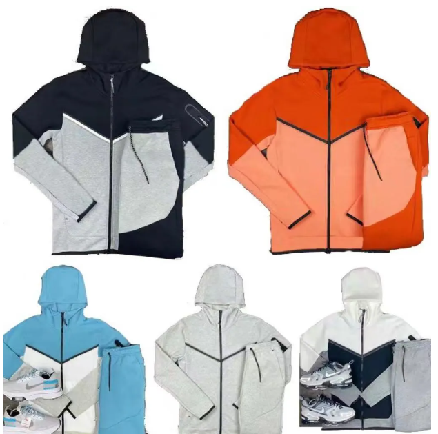 Designer Tracksuit Jacket and Pants Mens tech Fleece Set Training Speed Drying Hooded Coats Suits Sportswear Running Jogger Clothing