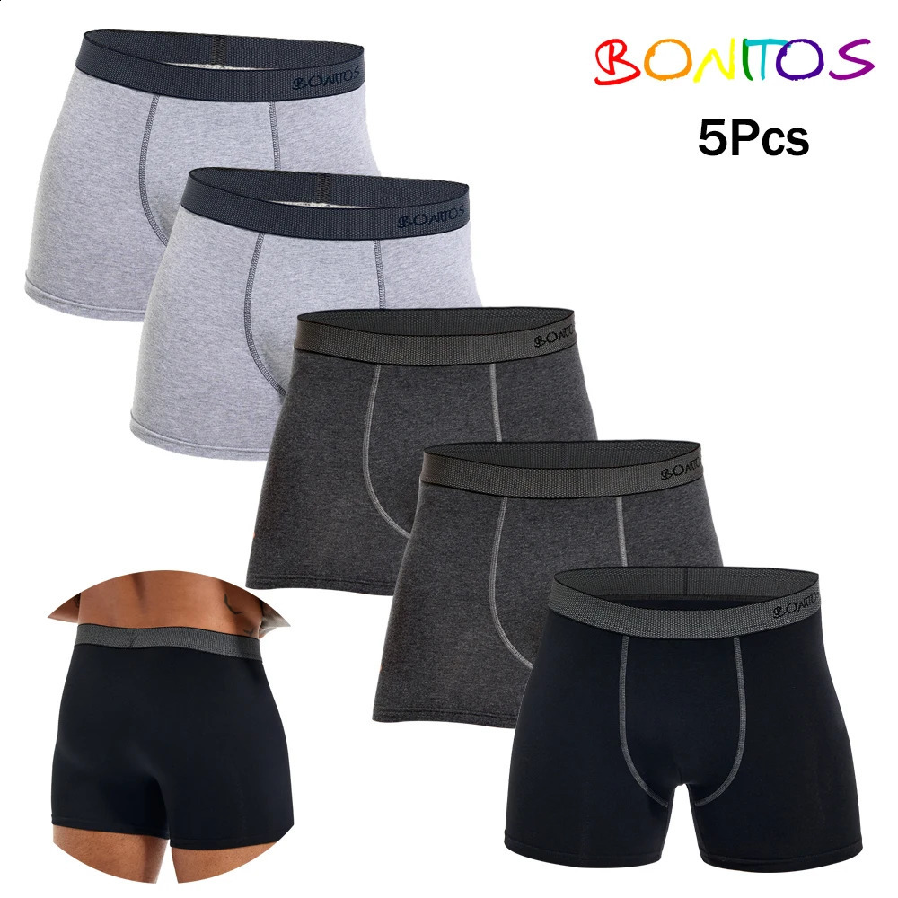 5Pcs Mens Panties Cotton Boxer Sexy Man Boxers Underwear Shorts Lots Male Boxershorts Set Family Underpants s 260920