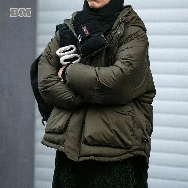 Giacca imbottita invernale per uomo Piumino caldo di alta qualità Moda coreana Piumino leggero Harajuku Cappotto spesso casual Uomo 260920