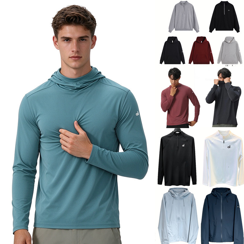 Warm New Hot alolynessity set jacket Fitness Training Zipper Hooded alolynessity women clothes Sets men Jacket Sweat Sets Jacket Yoga Gym Sweater Se