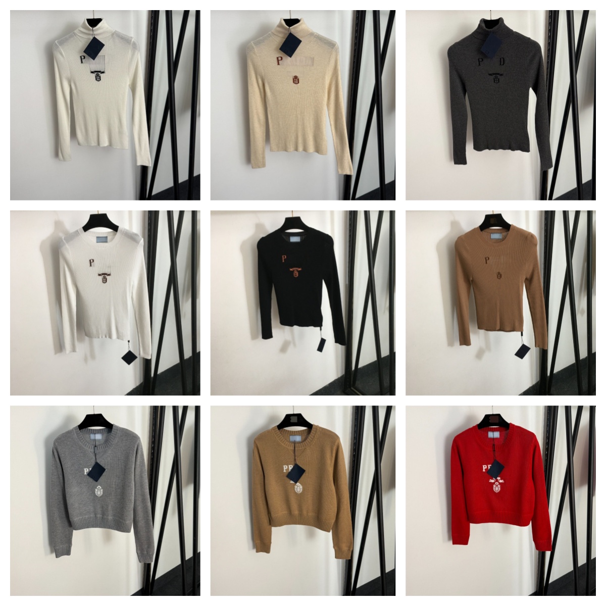 Womens Sweaters Luxury Brand Chest Letter Printed Logo Knitted Sweater Women Fashion Casual Slim Long Sleeve Pullover Bottoming Top Designer Sweater