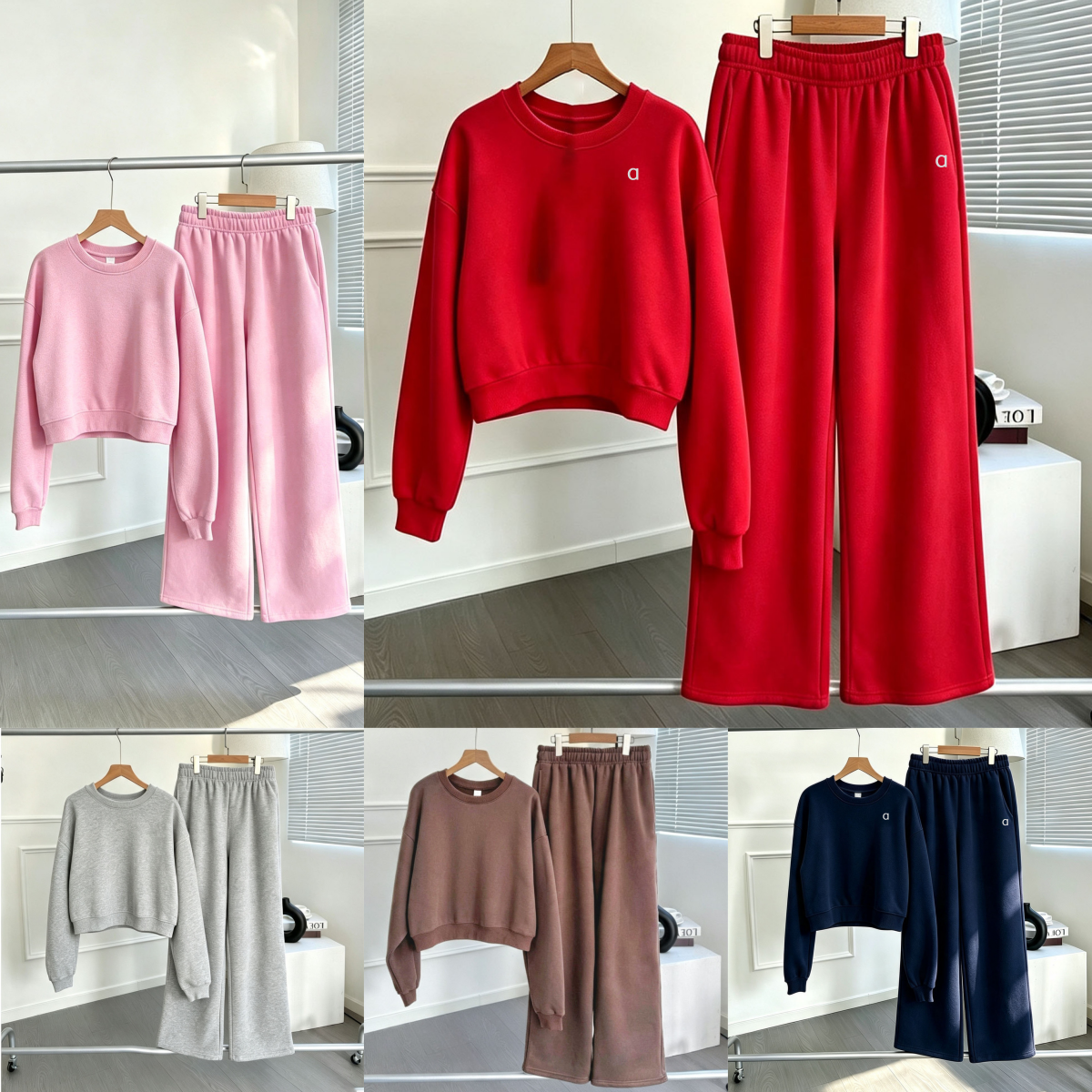 A2969 New Women Fashion 3D silver High-quality Long-sleeved Pullover Fashion Sports Leisure Sweater And Outdoor Sports Running Wide-leg Pants Sports