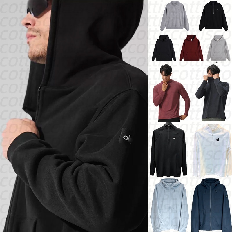 New alolynessity men set Yoga quarter jacket Sweatshirt sets women clothes sweater Designer Sweatpants Logo alolynessity women hoodie leggingss sets