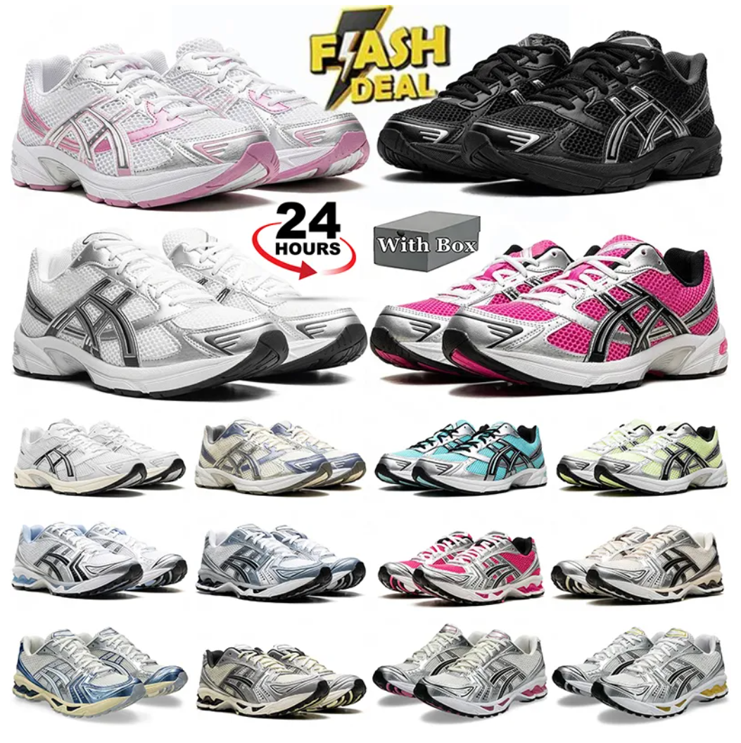 Avec Box Designer Chaussures Gels Nyc 1130 Chaussures de course Métallique Argent Or Chrome Toe Rose Mousse Bleu Teinte Hommes Femmes Baskets En