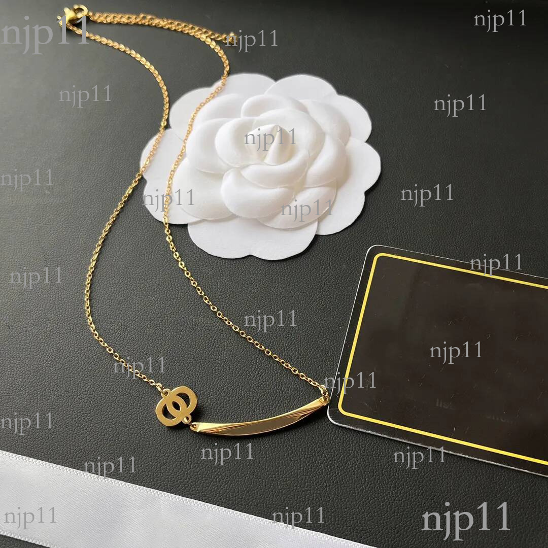 Designer Chain 18K Gold 925 Silver Plated Necklace Stainless Steel Boutique Women Jewelry Classic Gift Stamp