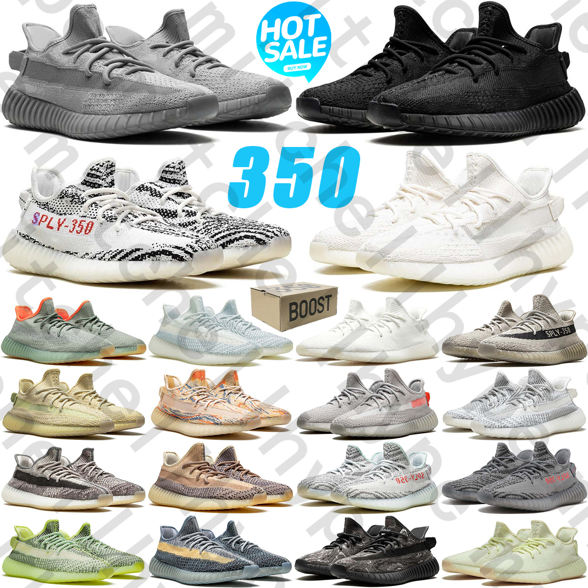 Free Shipping with box Designer yeeszy 350 boost v2 sneakers Running Shoes trainers mens womens chaussure zapatillas Outdoor men women Sports runner