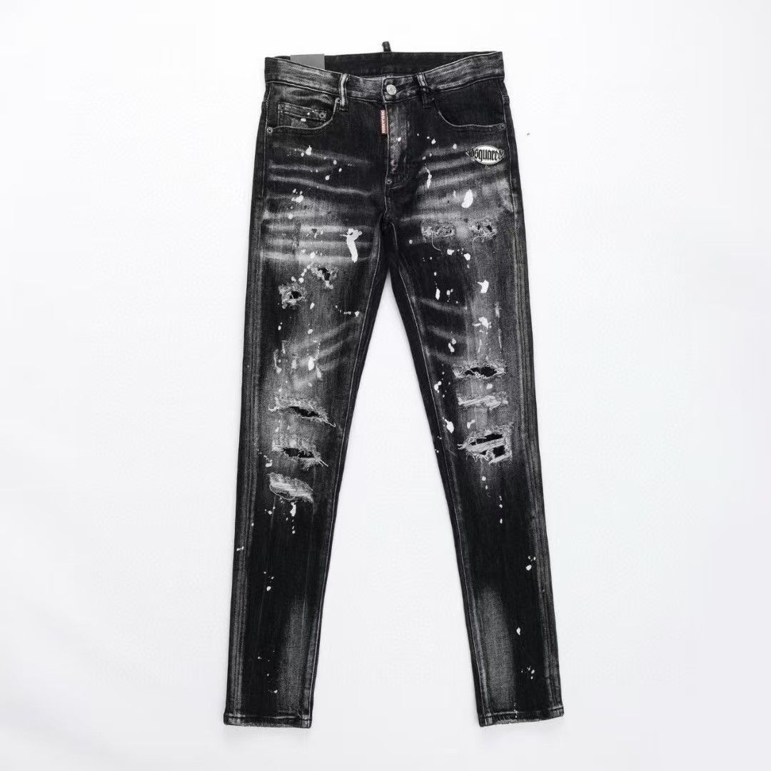 Mens Jeans Designer Jeans Fashion Distressed Ripped Bikers Womens Denim cargo For Men Black Pants