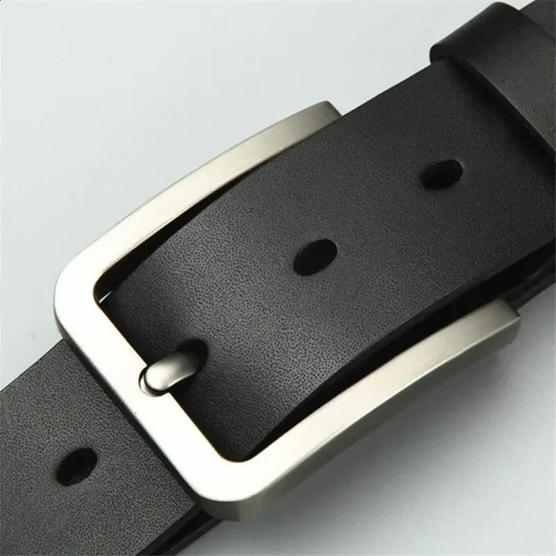 Business Leisure Mens Alloy Square Pin Buckle Belts Male y ner Synthetic Leather Jeans for Men 260918
