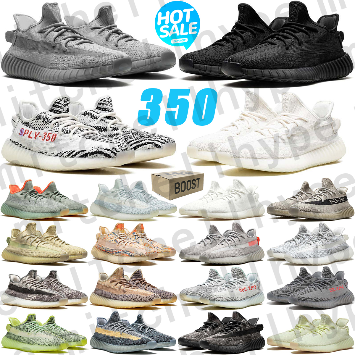 Free Shipping with box Designer yeeszy 350 boost v2 sneakers Running Shoes trainers mens womens chaussure zapatillas Outdoor men women Sports runner
