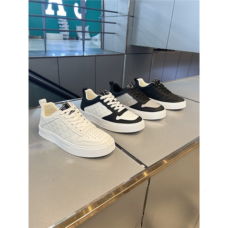 Men's autumn leather low-top sneakers 2023 new trendy versatile Designer shoes panda color sports Casual shoes casual high street internet styl