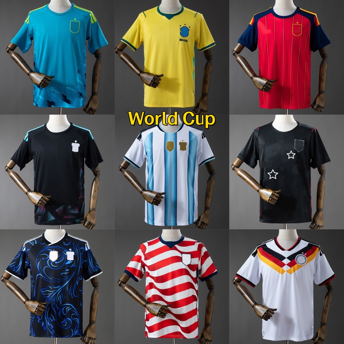 2026 New Model Soccer Jerseys Sports Outdoors world cup jersey men Outdoor Apparel Spain Brazil Germany Argentina America Home and away jerseys foot
