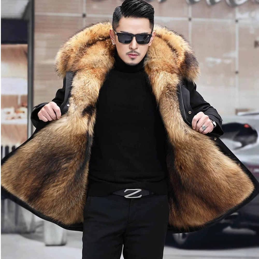 Nuova giacca in pelliccia parka del produttore europeo americano invernale per uomo e donna, cappotto a vento da esterno