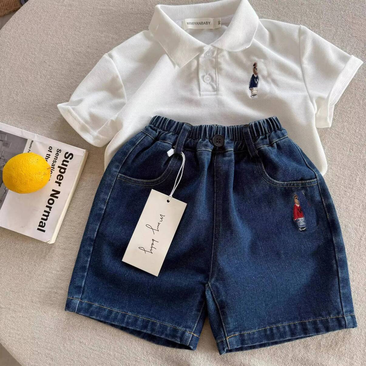 Boys Shorts Designer Unisex Kids Denim 2026 Spring Summer Streetwear Knee Length Casual Shorts For Toddler Baby Little infant casual Boys Girls Tod