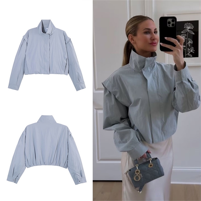 Guobioziy Women's Fashion Jacket Spring-Autumn Season SolidColor Zipper Decorative Casual European TrendStreet 260918