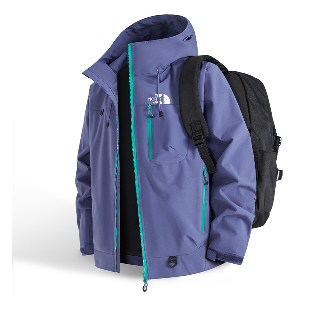 2026 New Model Waterproof Hiking Jacket, Thickly Lined and Padded Casual Outdoor Hooded Oversized Coat, Men's Casual Jacket