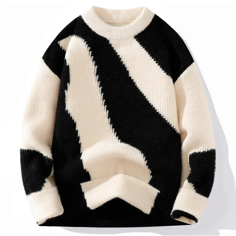 Winter Comfortable Fashionable Versatile Mens Distressed Sweaters Outdoor Fashion Trends Warm and Casual Knitted 260920