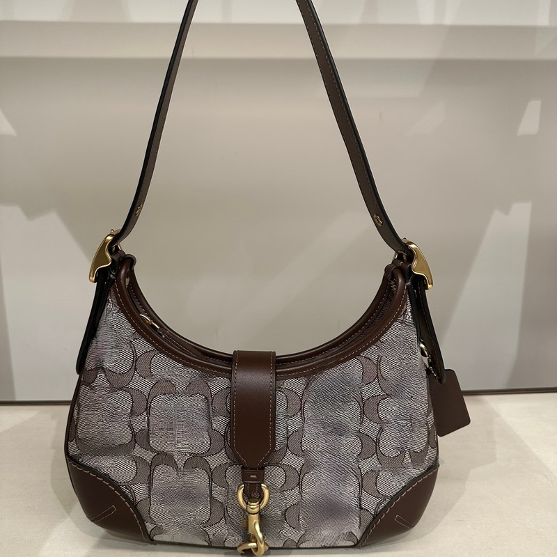 Caochpurse Hamptons Crystal Hobo Crossbody Designer Bags Women Rhinestone Shoulder Underarm Purse Y2K Party Luxury Evening Fashion Handbag