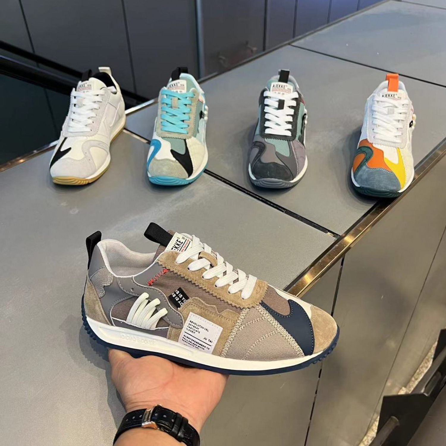 Men's Shoes 2023 Autumn New Classic Versatile Comfortable Casual shoes Sports Lace-up Wear-resistant Designer shoes Color-blocking Casual Light